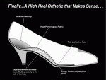 High heels with orthotics